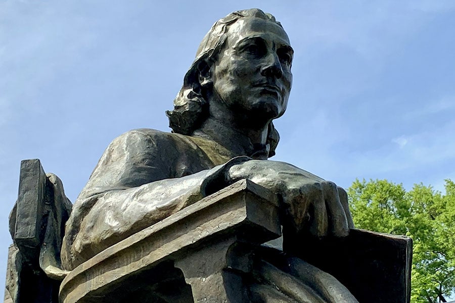 statue of Bishop Carroll