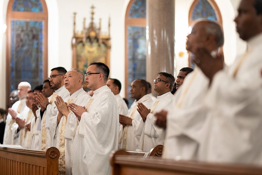 priests praying